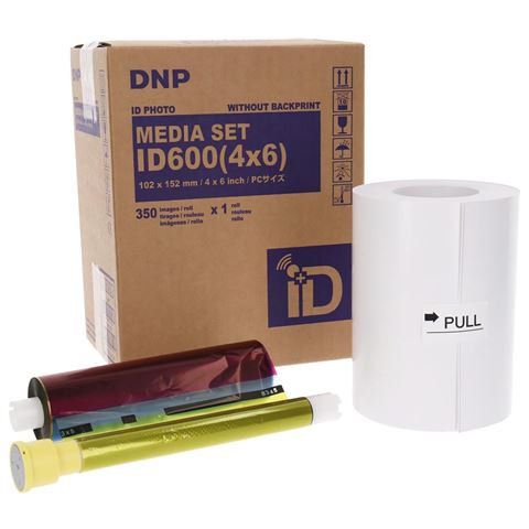 DNP ID Photo Media 1 Roll 350 Prints 10x15 for ID600
