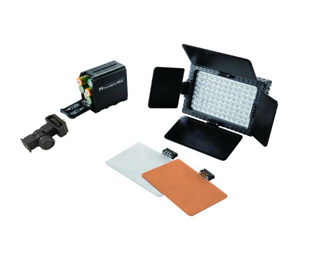 Falcon Eyes LED Lamp Set Dimmable DV-160V-K3 on Penlite