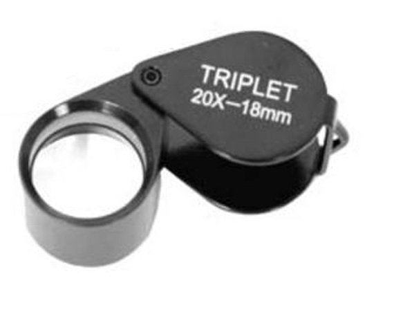 Jewelry Magnifier Triplet 20x 18mm