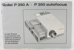 Rollei P 350A P350 AF Slide Projector Instruction Book