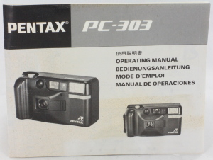Pentax PC-303 Instructions/Operating Manual