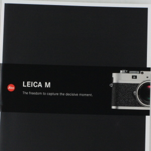 Leica M (The Freedom to capture the decisive moment) A4 Brochure in Folder