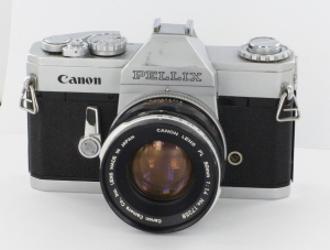 Canon Pellix & Canon FL 50mm f1.4 in Case