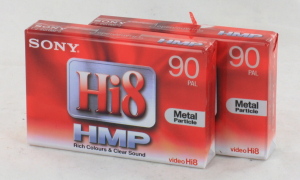 2 x Sony P590HMP Hi8 MP 90 Minutes Camcorder Tape (New)