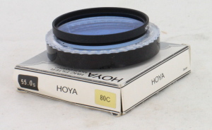 Hoya 55mm 80C Correction Filter in Case & Boxed