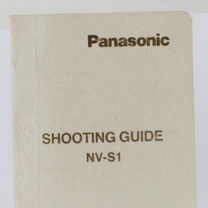 Panasonic NV-S5 Camcorder Video Camera Shooting Guide User Manual (Free P&P)