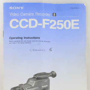 Sony CCD-F250E Instruction Book/Manual