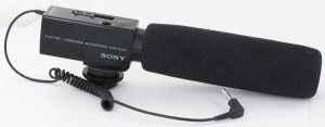Sony Electret Condenser Microphone ECM-Z200 in case
