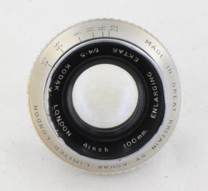 Kodak Ektar 100mm 4inch f4.5 Enlarging Lens