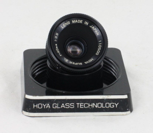 Hoya 40mm f3.5 Super EL enlarging lens, L39 screw mount keeper/display case