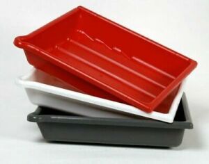 Set of 2 White  5x7 Developing Trays/Dishes (18x13cm)
