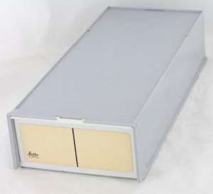 2 x Leica 50 X 35mm slide trays in box For Agfa Rollei Braun Leitz Zeiss etc projectors
