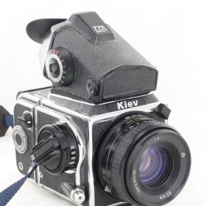Kiev 88 CM SLR Medium Format Camera With TTL spot Prism & 80mm 2.8 lens
