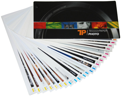 Tecco Inkjet Swatchbook Fan 11,5 x 21 cm
