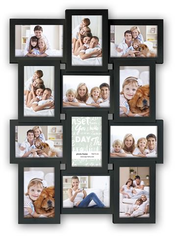 Zep Collage Photo Frame PI02584  Black for 12 Photos