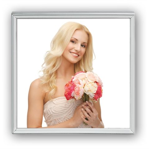 Zep Photo Frame 120S01-44 Silver 10x10 cm